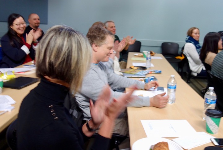 Andy Elfenbein reacting to the AndyFest surprise reveal